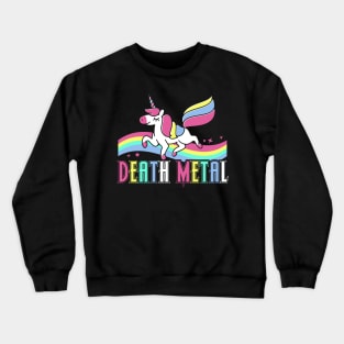 Unicorn Death Metal Crewneck Sweatshirt